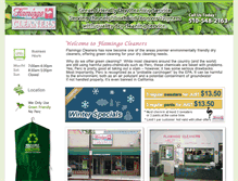 Tablet Screenshot of flamingocleaners.net